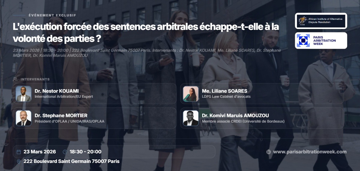 L’exécution forcée des sentences arbitrales échappe-t-elle à la volonté des parties ?